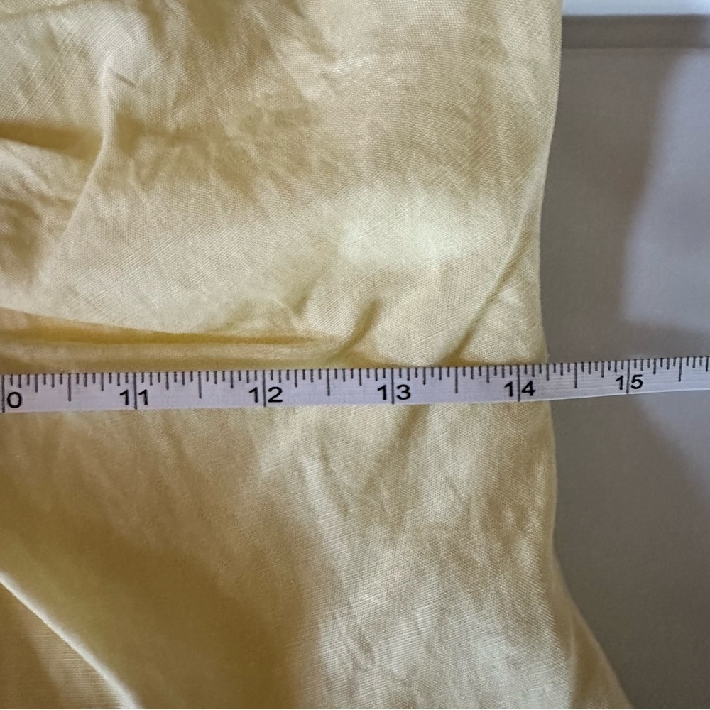 Elegant Yellow Ruched Dress - Picture 9 of 12